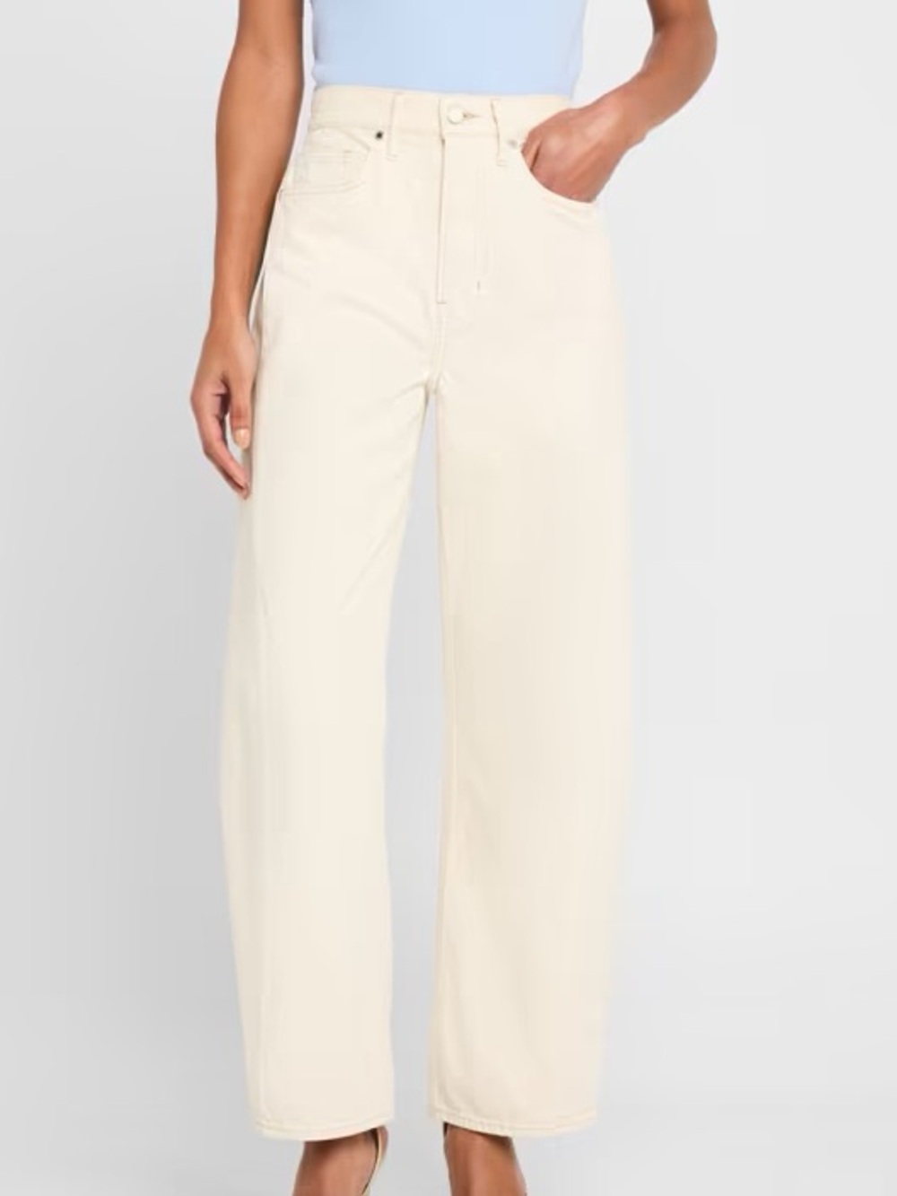 Veronica Beard Ryder High Rise Jeans in Ecru